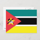 Carte Postale Drapeau du Mozambique (Devant / Derrière)