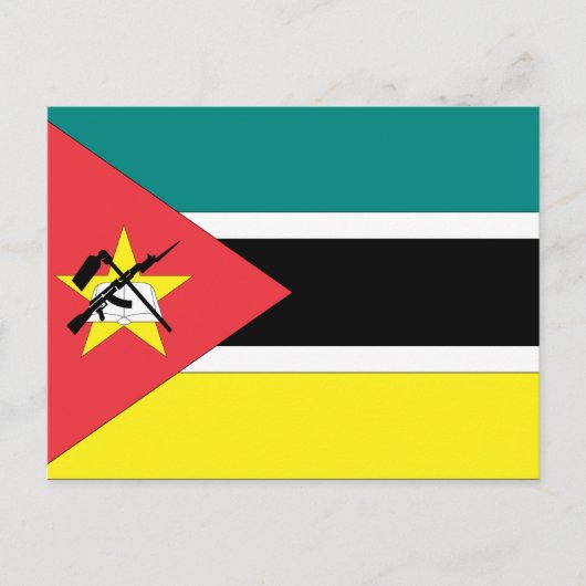 Carte Postale Drapeau du Mozambique (Devant)