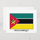 Carte Postale Drapeau du Mozambique (Devant / Derrière)