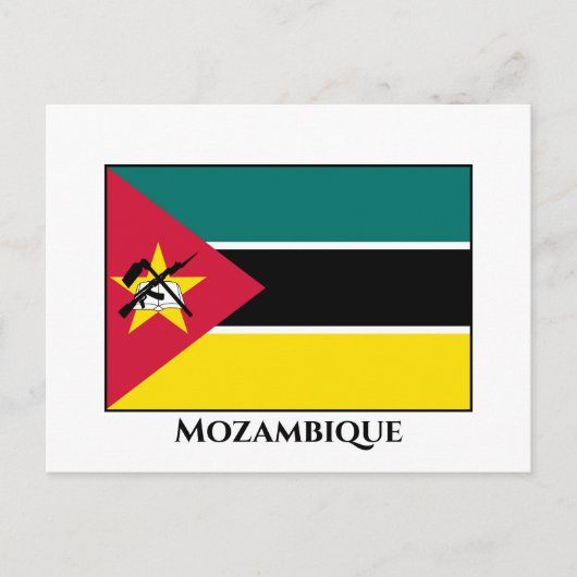 Carte Postale Drapeau du Mozambique (Devant)