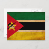 Carte Postale Drapeau du Mozambique (Devant / Derrière)