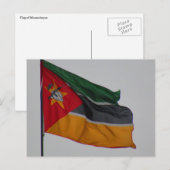 Carte Postale drapeau du Mozambique (Devant / Derrière)