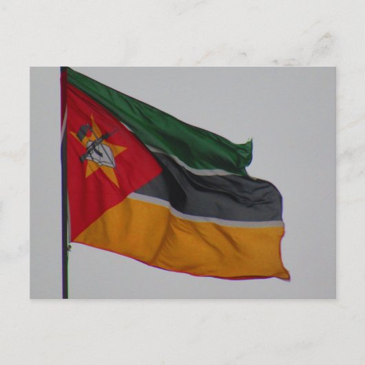 Carte Postale drapeau du Mozambique (Devant)