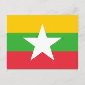 Carte Postale Drapeau du Myanmar (Devant)