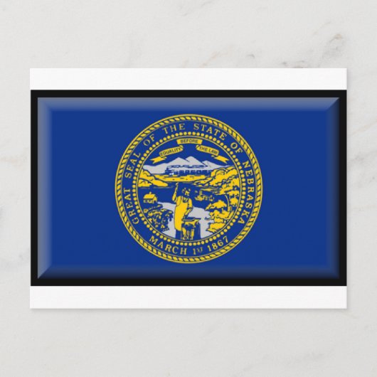 Carte Postale Drapeau du Nebraska (Devant)