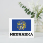 Carte Postale Drapeau du Nebraska (Debout devant)