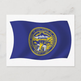Carte postale drapeau du Nebraska