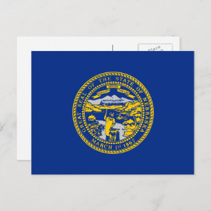 Carte Postale Drapeau du Nebraskan, drapeau du Nebraska