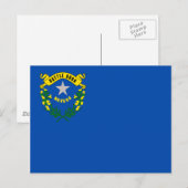 Carte Postale Drapeau du Nevada (Devant / Derrière)