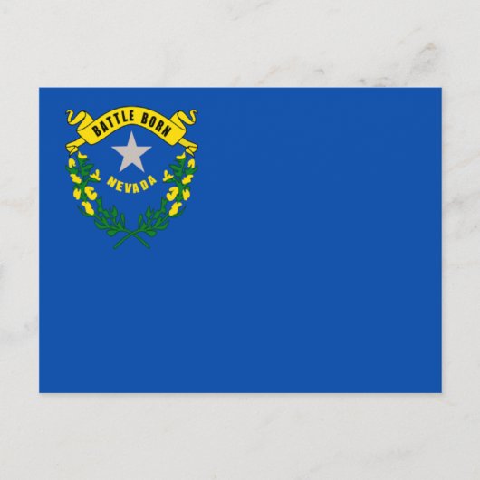 Carte Postale Drapeau du Nevada (Devant)