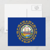 Carte Postale Drapeau du New Hampshire (Devant / Derrière)