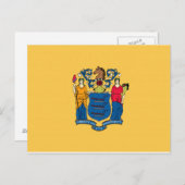 Carte Postale Drapeau du New Jersey (Devant / Derrière)