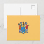 Carte Postale Drapeau du New Jersey (Devant / Derrière)