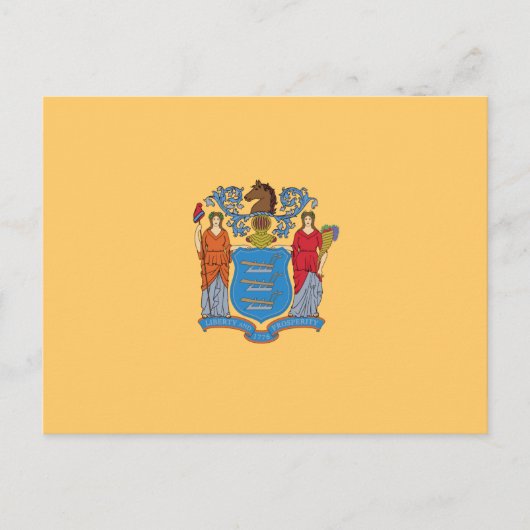 Carte Postale Drapeau du New Jersey (Devant)