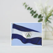 Carte Postale drapeau du nicaragua (Debout devant)