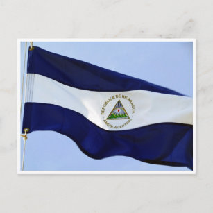 Carte Postale drapeau du nicaragua