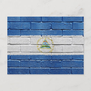 Carte Postale Drapeau du Nicaragua