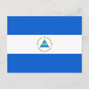 Carte postale drapeau du Nicaragua
