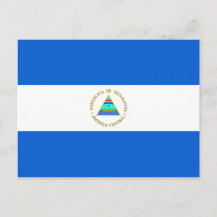 Carte postale drapeau du Nicaragua