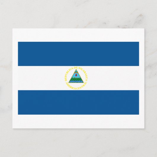 Carte postale drapeau du Nicaragua (Devant)
