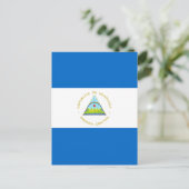 Carte Postale Drapeau du Nicaragua (Debout devant)