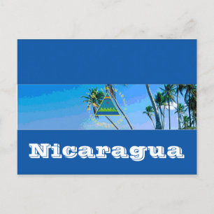 Carte Postale Drapeau du Nicaragua