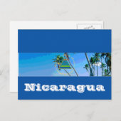 Carte Postale Drapeau du Nicaragua (Devant / Derrière)