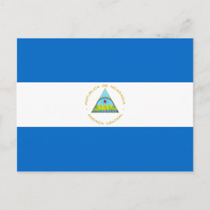 Carte Postale Drapeau du Nicaragua