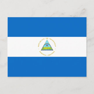 Carte Postale Drapeau du Nicaragua
