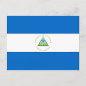 Carte Postale Drapeau du Nicaragua (Devant)