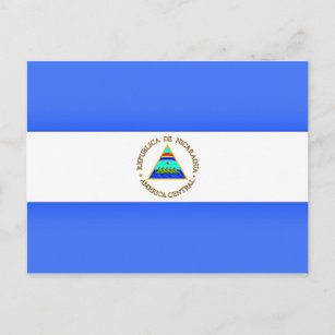 Carte Postale Drapeau du Nicaragua 