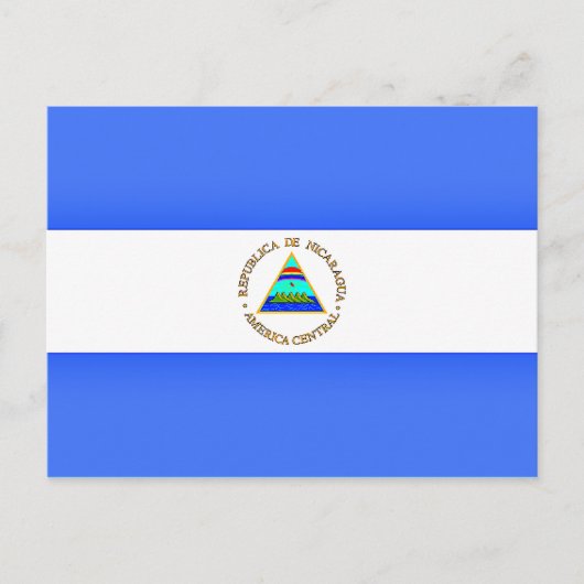 Carte Postale Drapeau du Nicaragua (Devant)