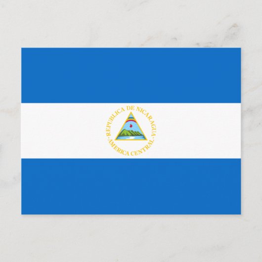 Carte postale drapeau du Nicaragua (Devant)