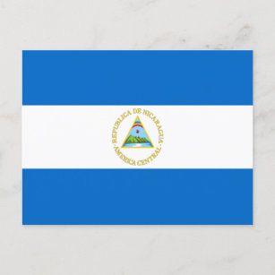 Carte Postale Drapeau du Nicaragua