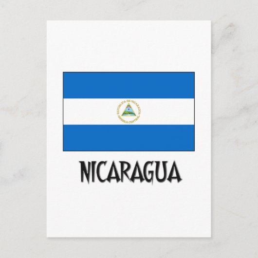 Carte Postale Drapeau du Nicaragua (Devant)
