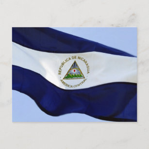 Carte Postale drapeau du nicaragua