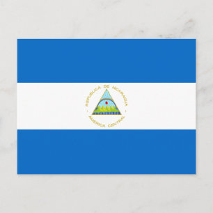 Carte Postale Drapeau du Nicaragua