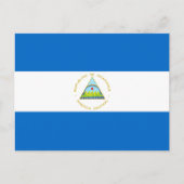 Carte Postale Drapeau du Nicaragua (Devant)