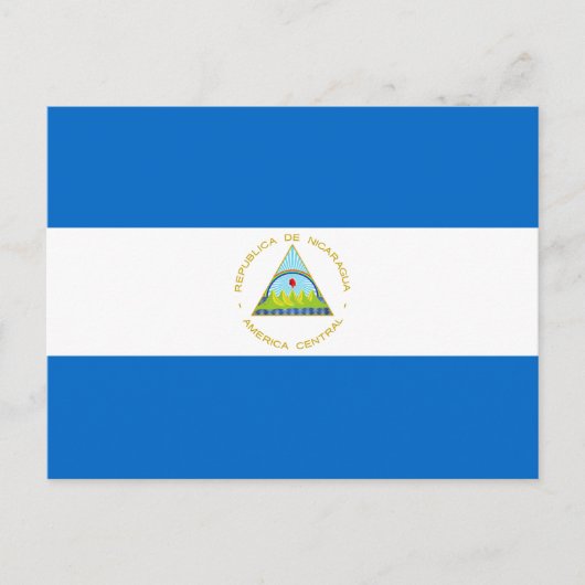 Carte Postale Drapeau du Nicaragua (Devant)