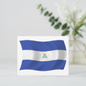 Carte postale drapeau du Nicaragua (Debout devant)