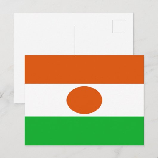 Carte Postale Drapeau du Niger (Devant / Derrière)