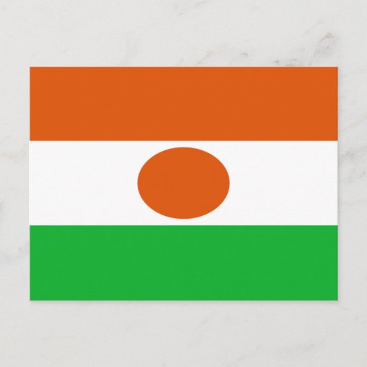 Carte Postale Drapeau du Niger (Devant)