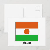 Carte Postale Drapeau du Niger (Devant / Derrière)