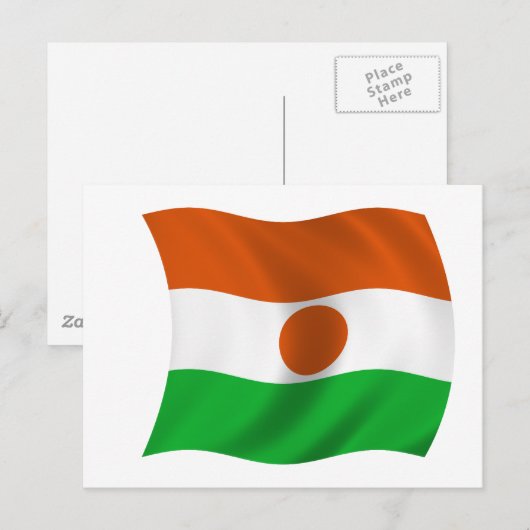 Carte Postale Drapeau du Niger (Devant / Derrière)