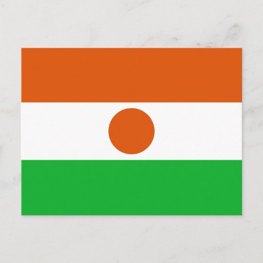 Carte Postale Drapeau du Niger (Devant)