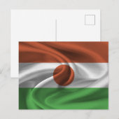 Carte Postale Drapeau du Niger (Devant / Derrière)