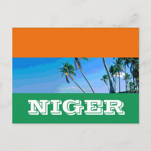 Carte Postale Drapeau du Niger (Devant)