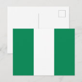 Carte Postale Drapeau du Nigeria (Devant / Derrière)