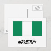 Carte Postale Drapeau du Nigéria (Devant / Derrière)