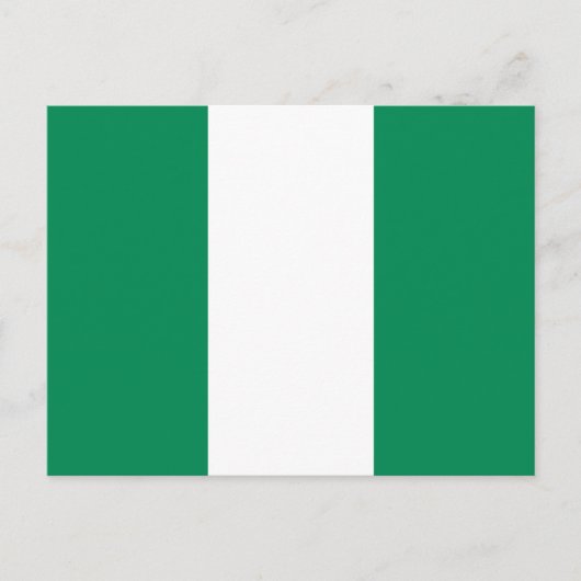 Carte postale drapeau du Nigeria (Devant)